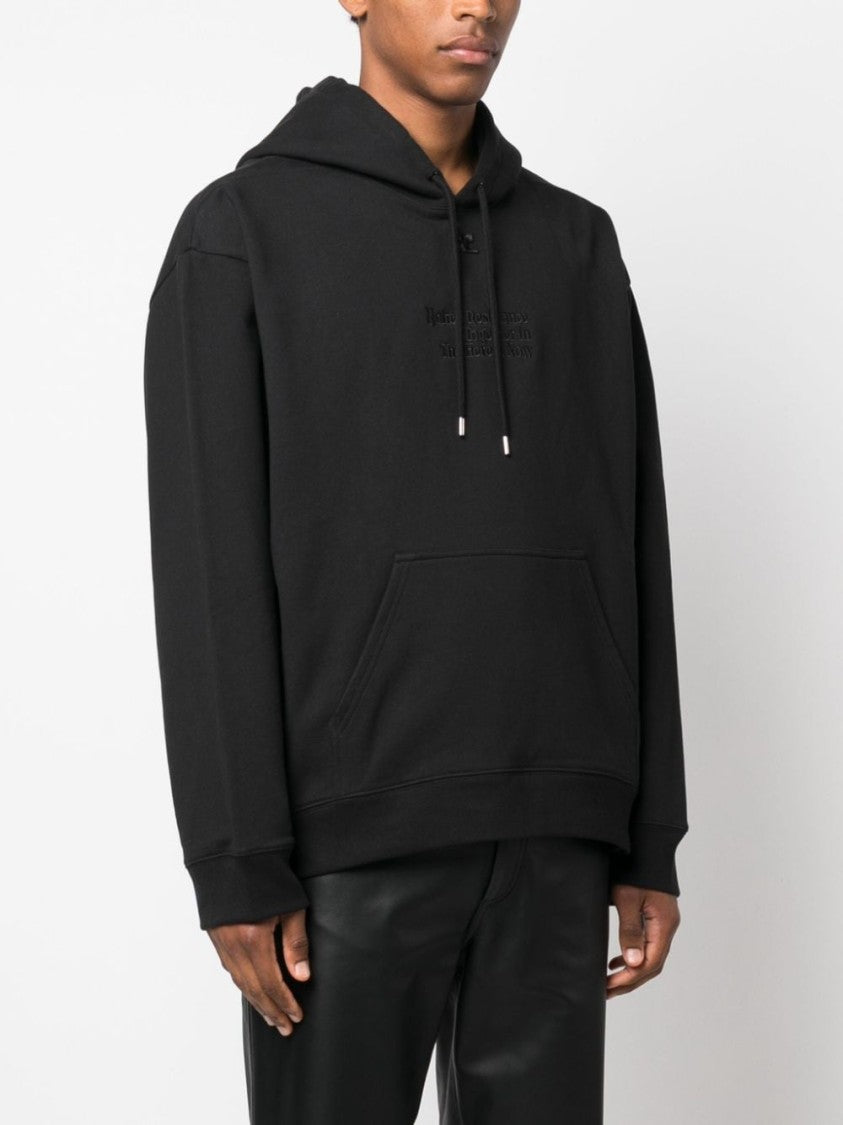 Courrèges Hooded Cotton Sweatshirt
