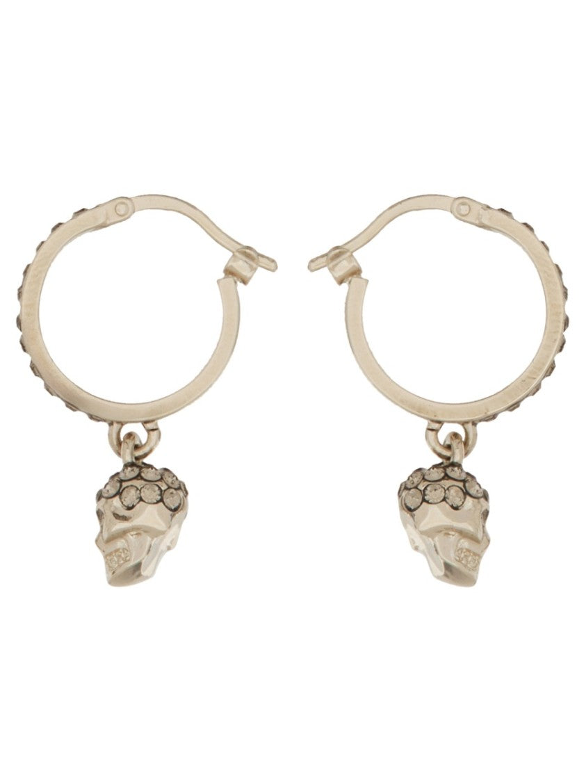 Alexander Mcqueen Orecchini A Cerchio Skull