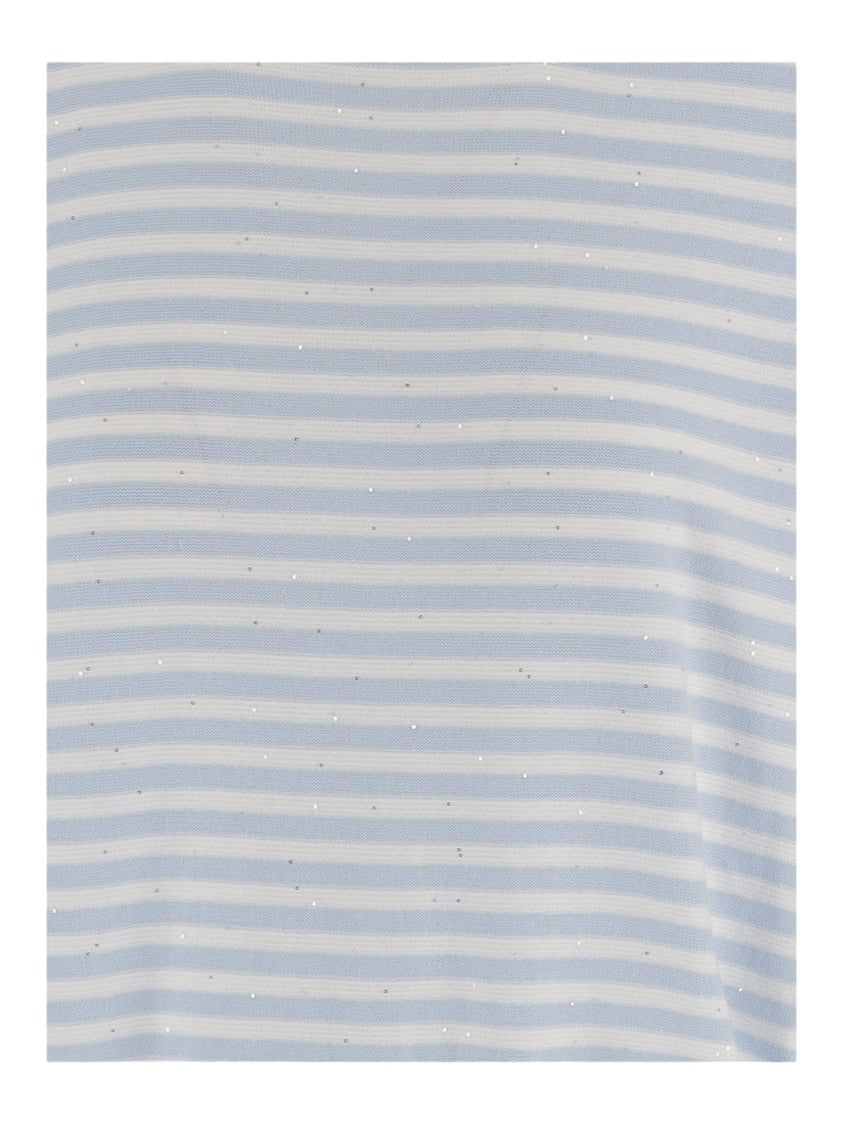 Bruno Manetti Striped Cotton Sweater