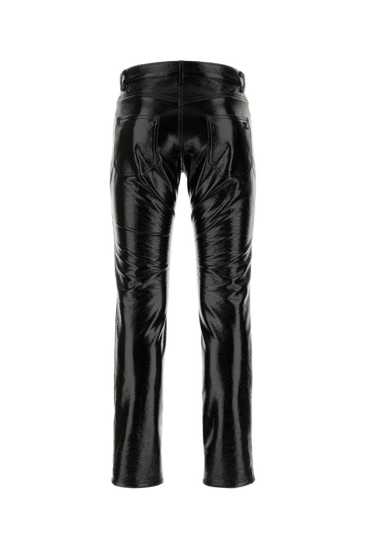 Courrèges Black Vinyl Pant