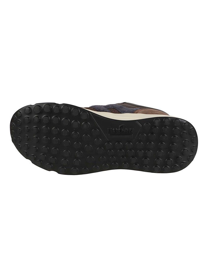 Hogan Hyperlight Layered Suede Mesh Sneakers