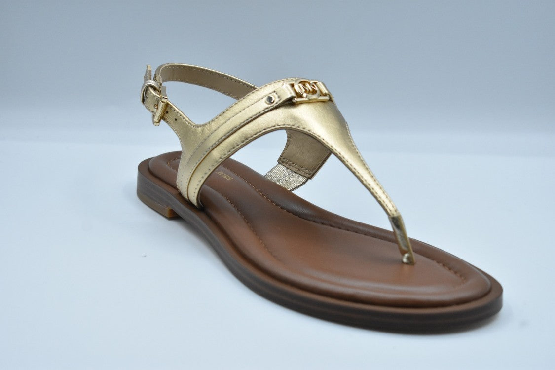Michael Kors Golden Laced Shoes With Thong Silhouette