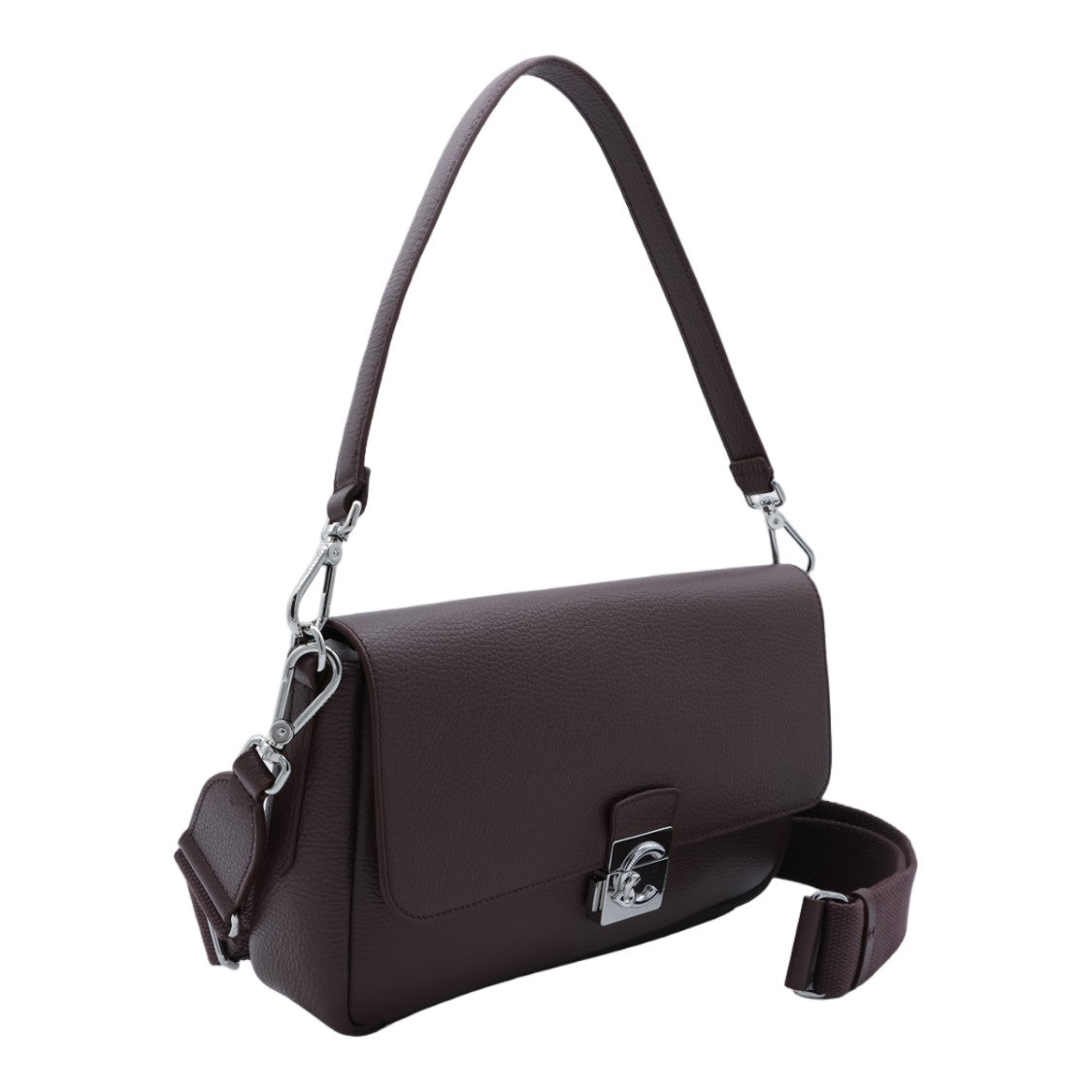 Coccinelle Structured Rectangular Bag With Signature Clasp