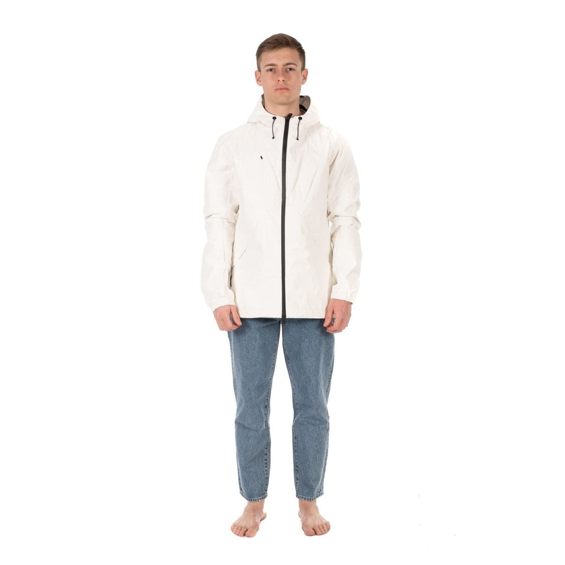 Krakatau Grey Ruffano High-Collar Insulated Jacket