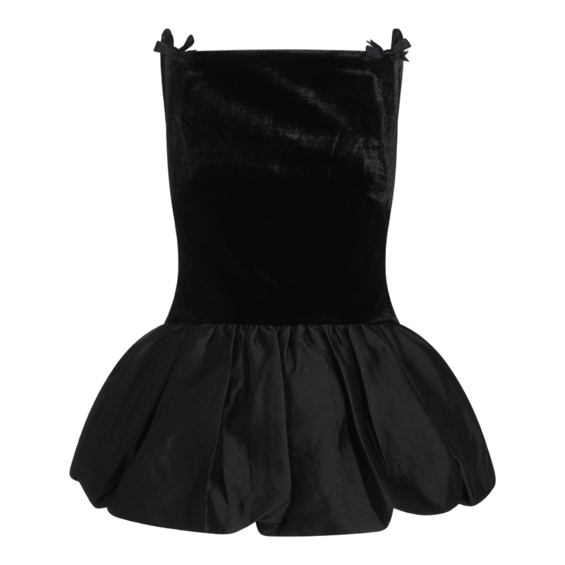 Self-Portrait Black Structured Bow Strap Top