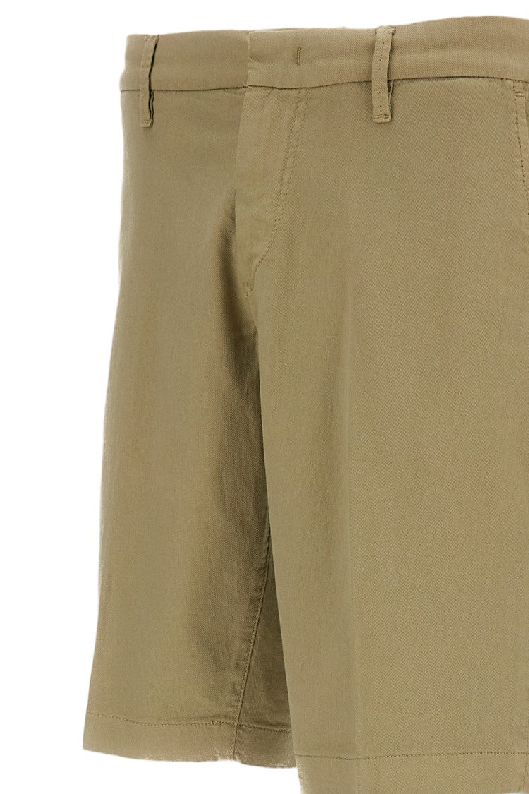 Fay White Stretch Cotton Chino Shorts