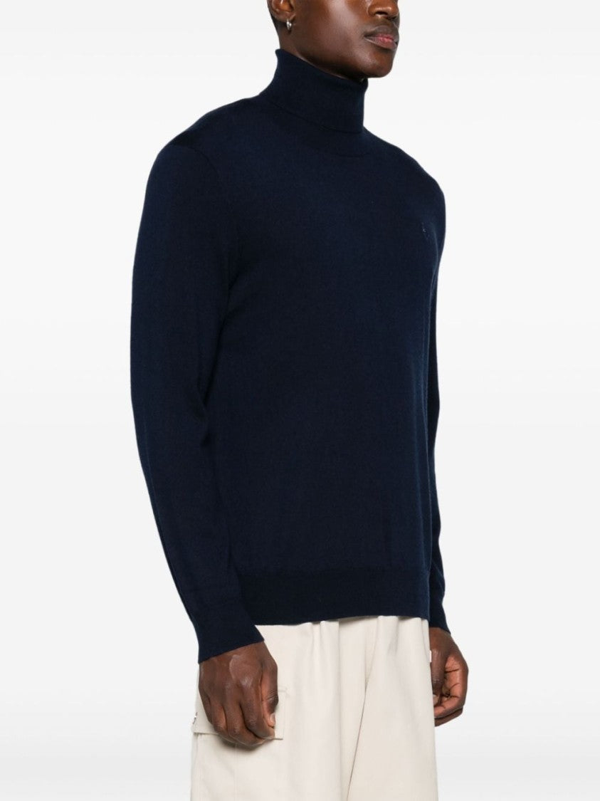 Polo Ralph Lauren Navy Blue Rws Wool Turtleneck