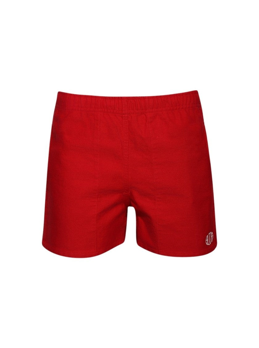 Bode Spring Twill Field Shorts Red