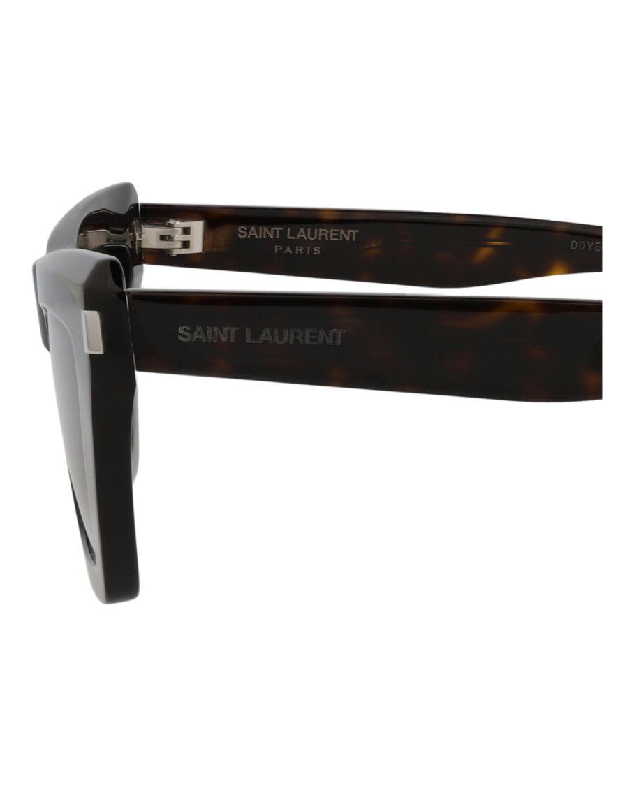 Saint Laurent Tortoiseshell Square-Frame Acetate Sunglasses
