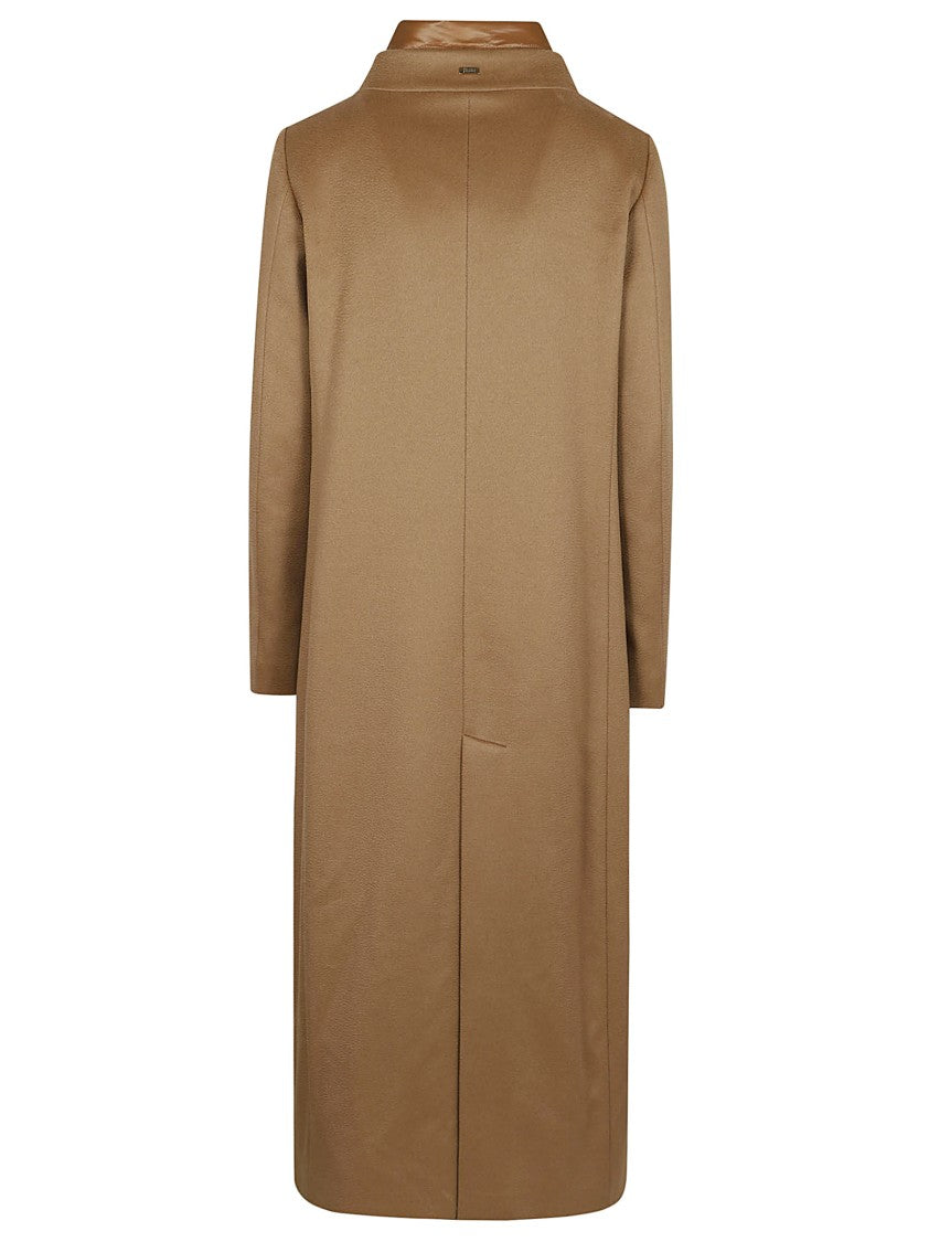 Herno Long Coat With Padded Bib