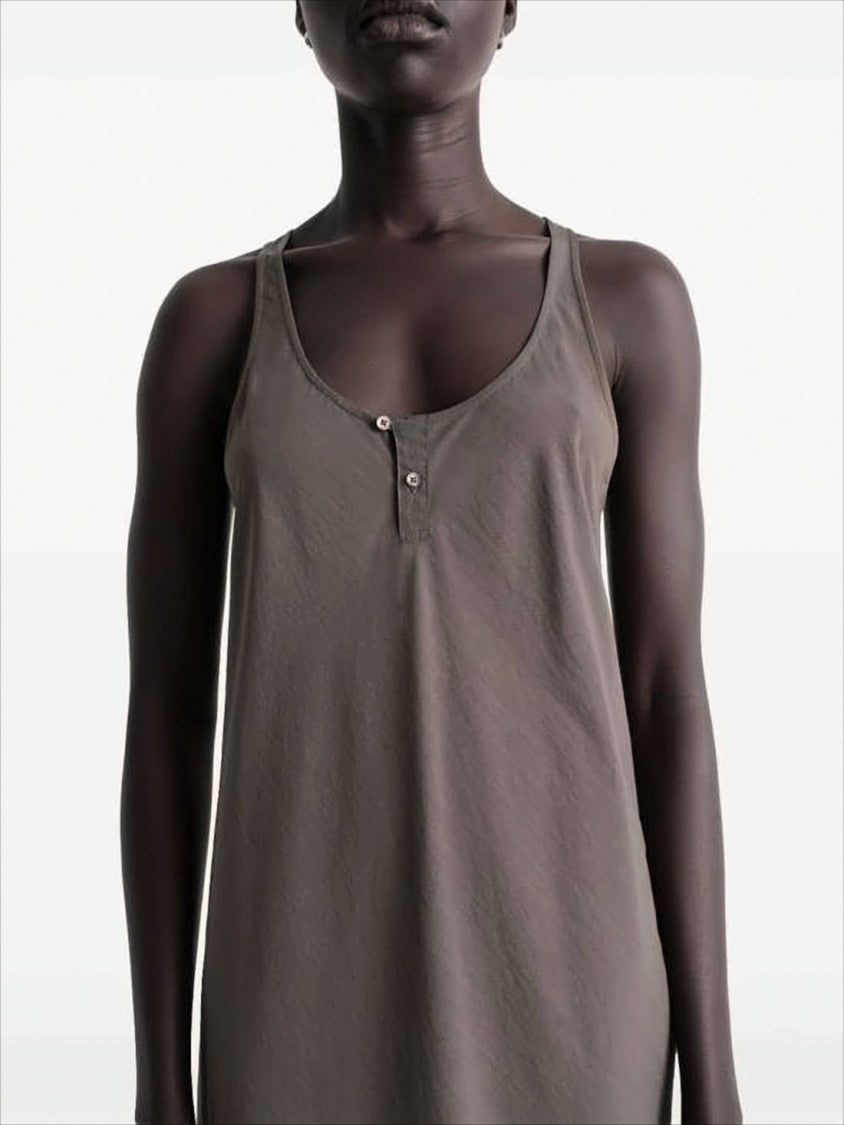 Lemaire Sleeveless Midi Dress With Scoop Neckline