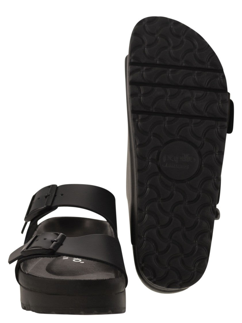 Birkenstock Arizona Platform - Slipper With Leather Buckles