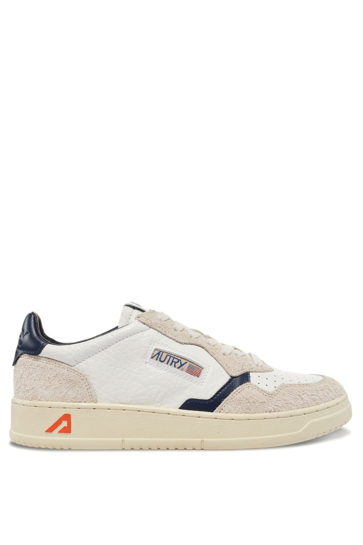 Autry Women’S Medalist Leather Bicolor & Suede Sneakers