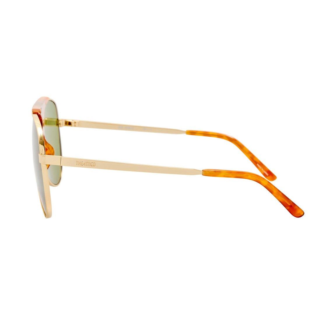 Linda Farrow Aviator-Style Sunglasses With Gold-Tone Metal Frame