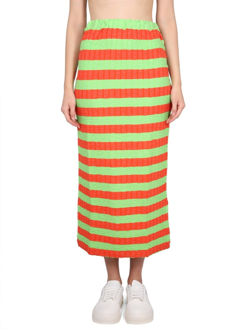 Sunnei Striped Maxi Skirt