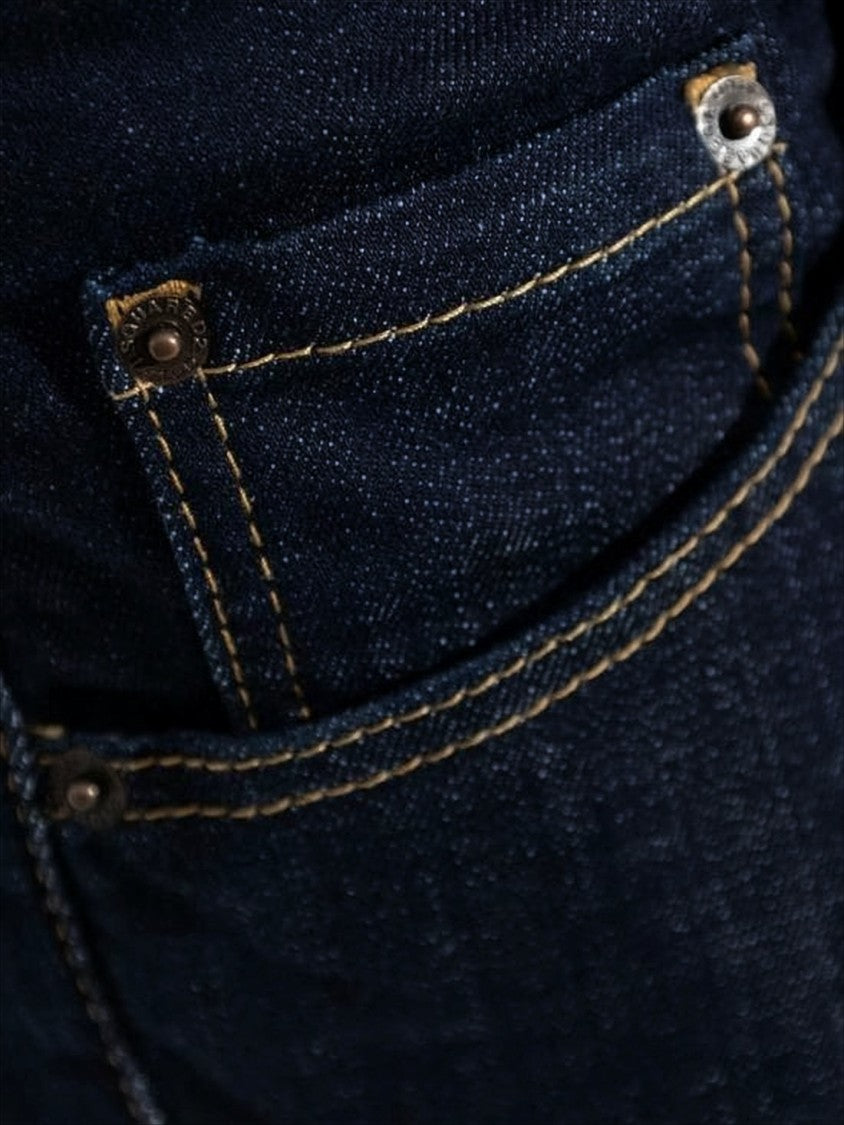 Dsquared2 Straight-Leg Denim Pants With Contrast Stitching