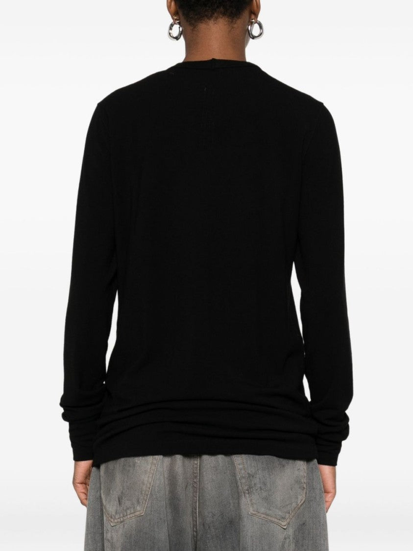 Rick Owens Long-Sleeve T-Shirt With Classic Crew Neckline