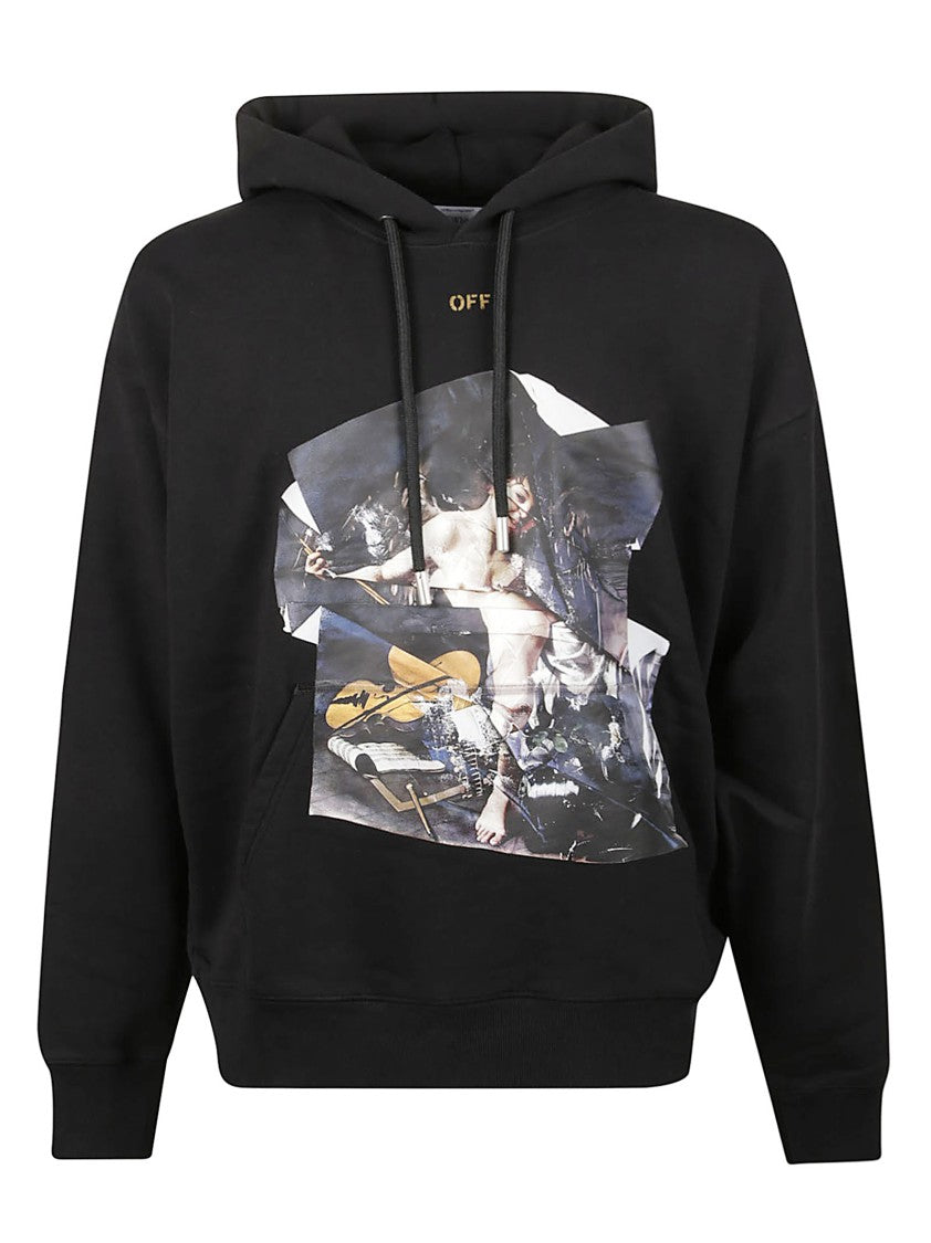 Off-White Cupid Paper Skate Black Hoodie