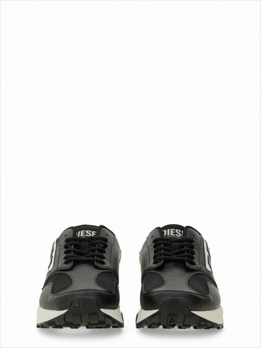 Diesel Mesh-Panel Sneakers With Contrast Midsole