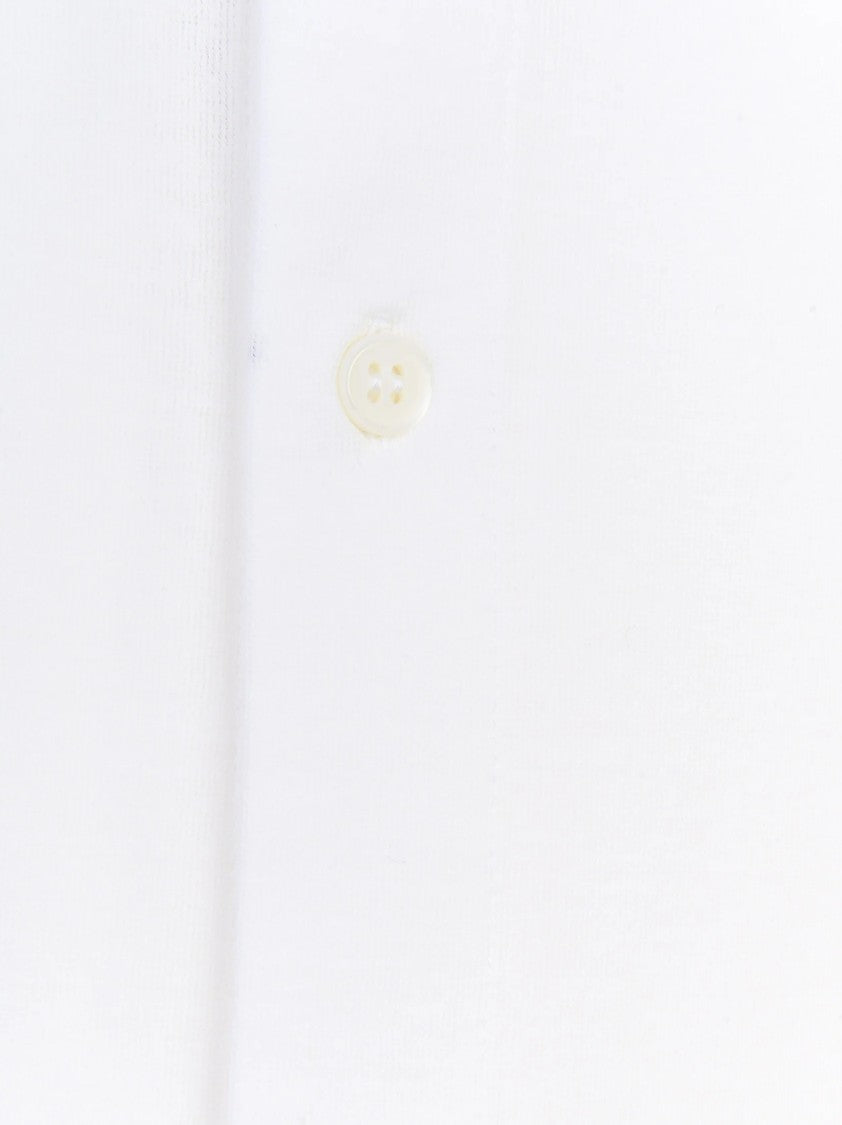 Zanone Cotton Jersey Shirt With Italian Collar