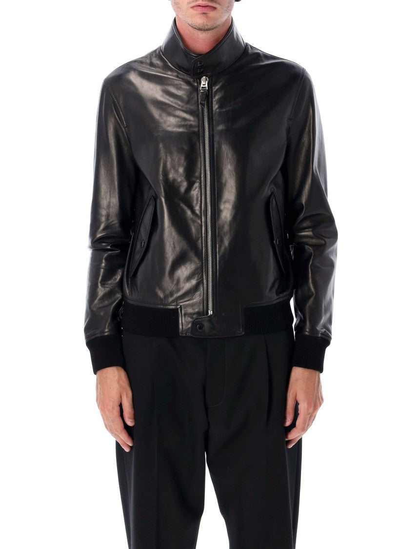Tom Ford Leather Harrington Jacket