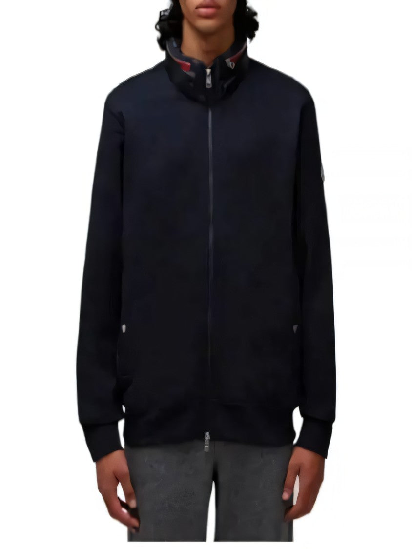Moncler High Collar Long-Sleeve T-Shirt