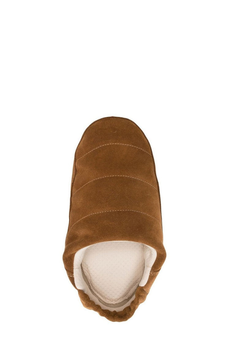 Moon Boot Cognac Leather Sandals