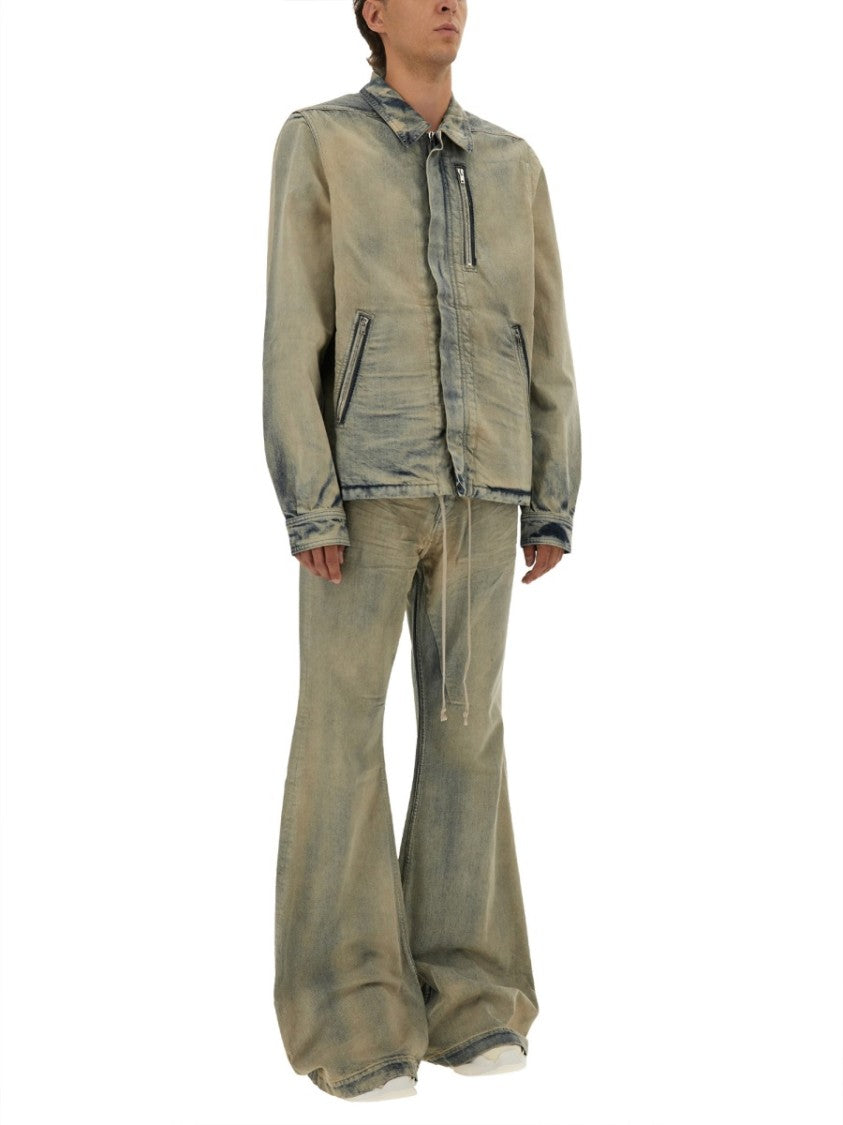 Drkshdw By Rick Owens Distressed Wide-Leg Denim Pants With Vintage Appeal