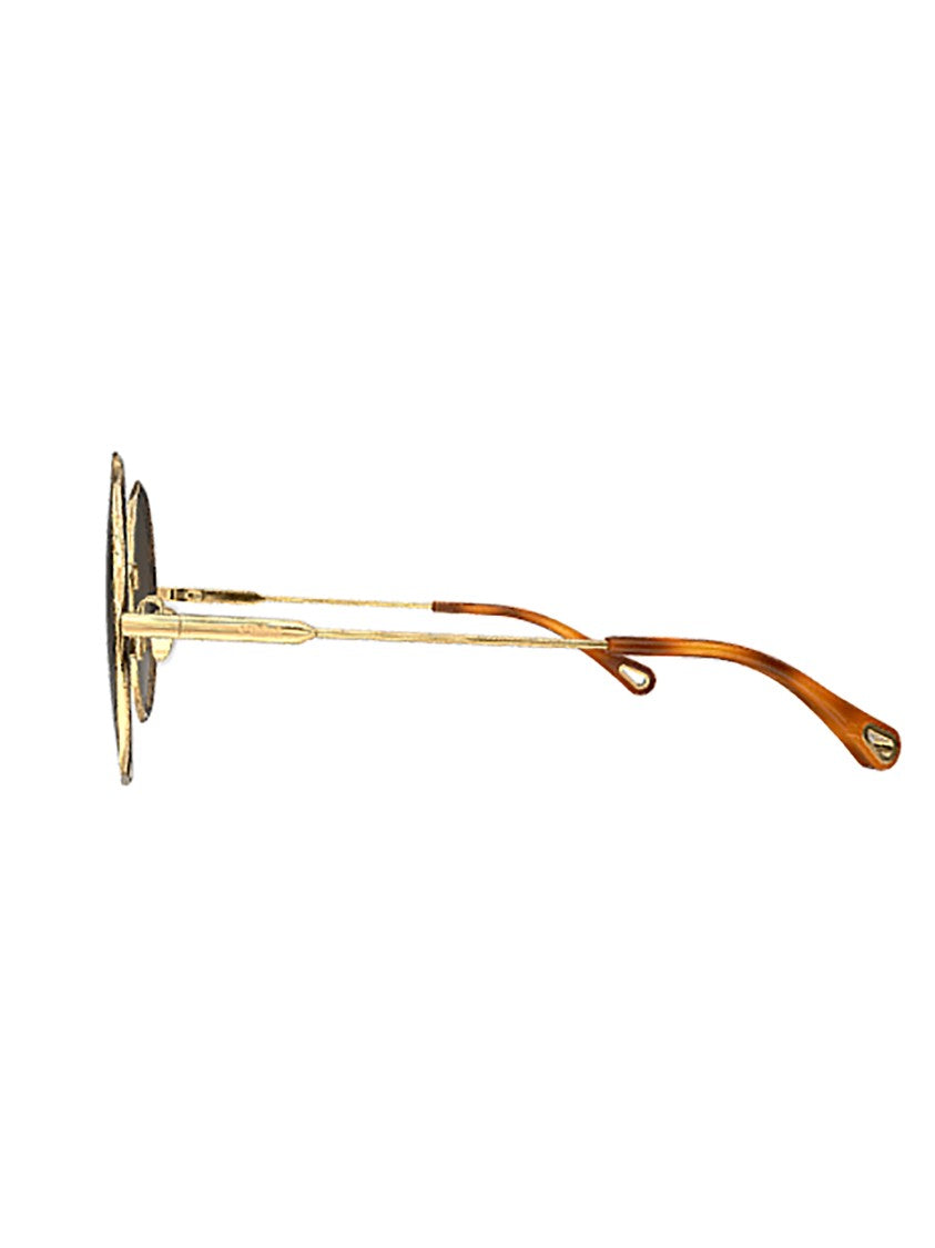 Chloé Metallic Ch0184s Round Gradient Sunglasses