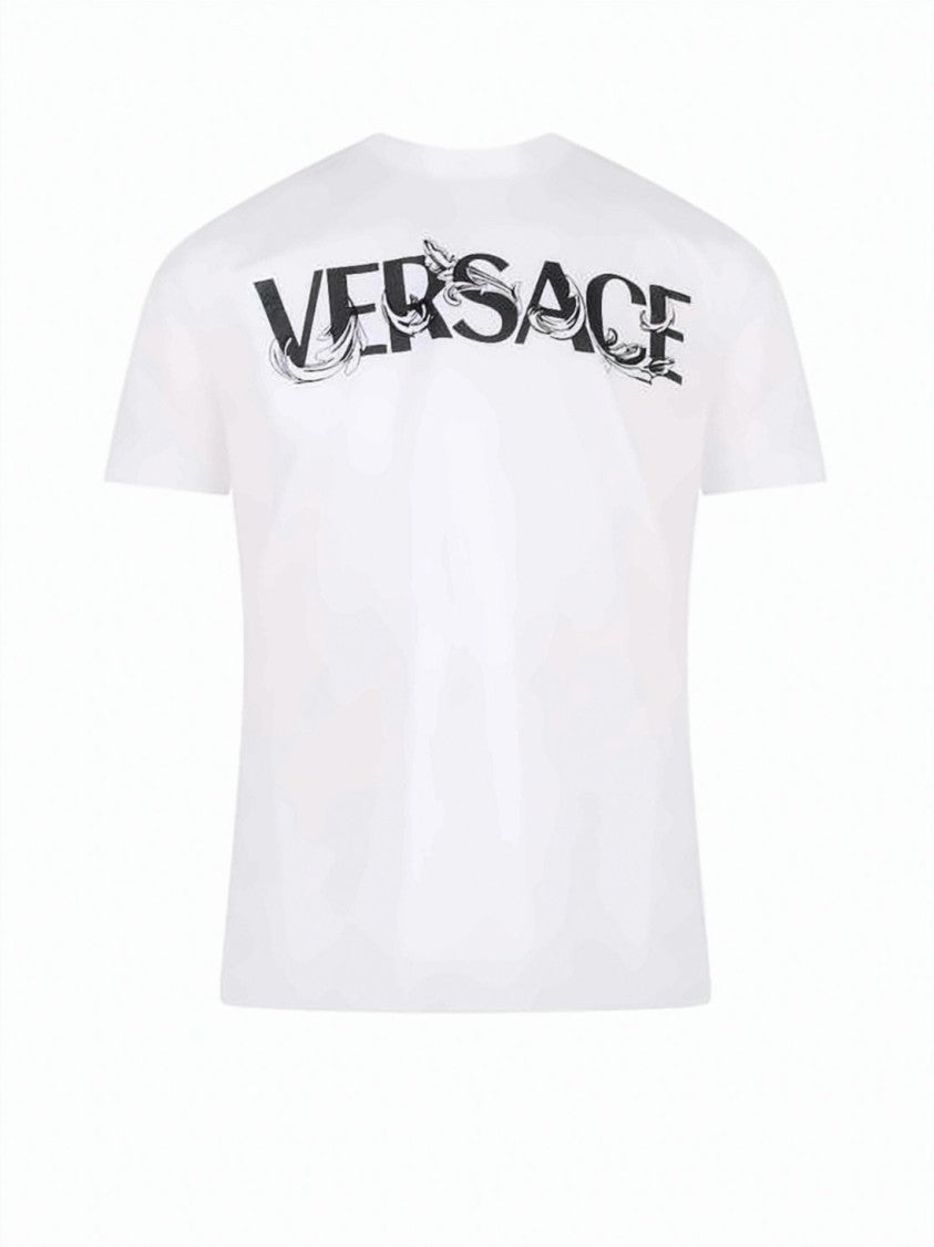 Versace Classic Crew Neck Short-Sleeve T-Shirt With Bold Graphic