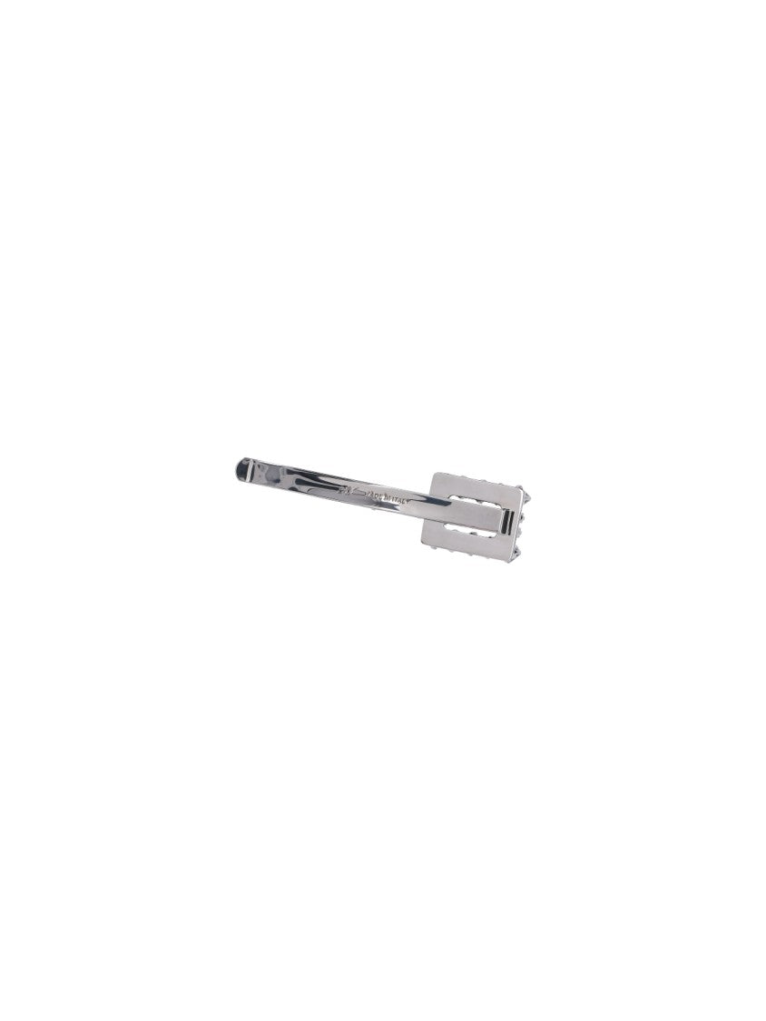 Roger Vivier Gray Très Vivier Metal Hair Clip