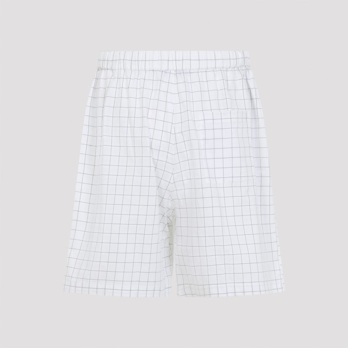 Acne Studios Bermudas With Elastic Waistband And Subtle Grid Pattern