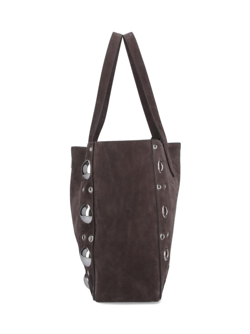 Valentino Garavani "Nellcôte" Medium Tote Bag Brown