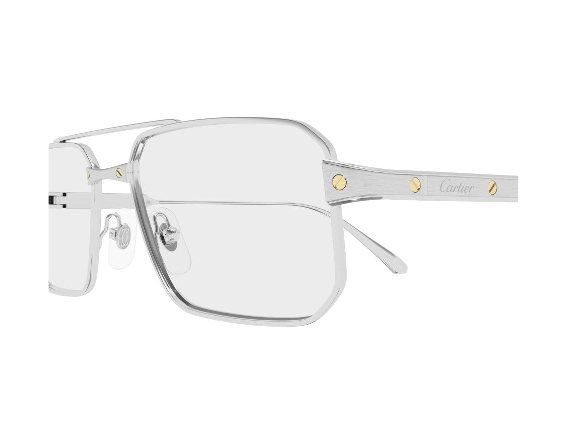 Cartier Ct0654o Geometric Titanium Sunglasses