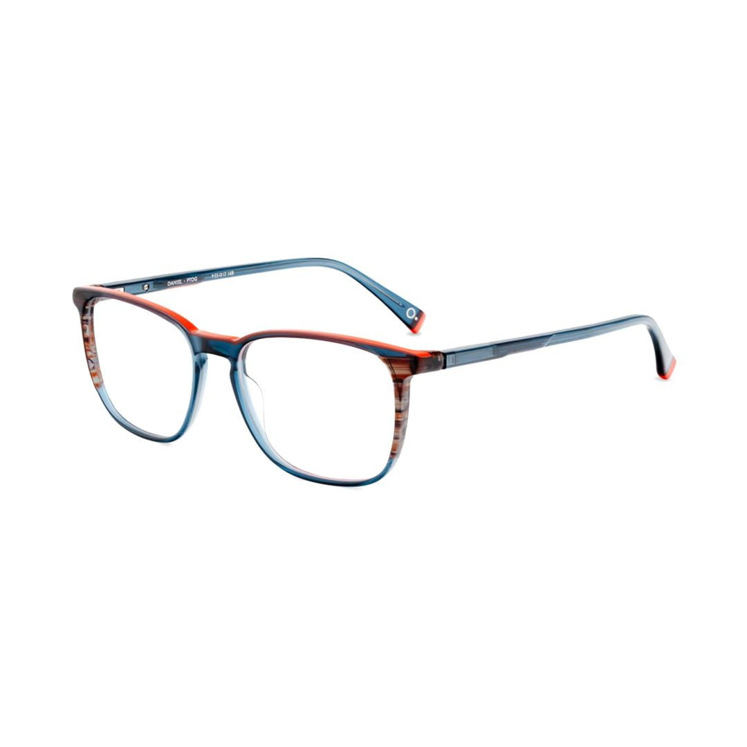 Etnia Barcelona Daniel Rectangular Acetate Eyeglasses With Striped Patterns