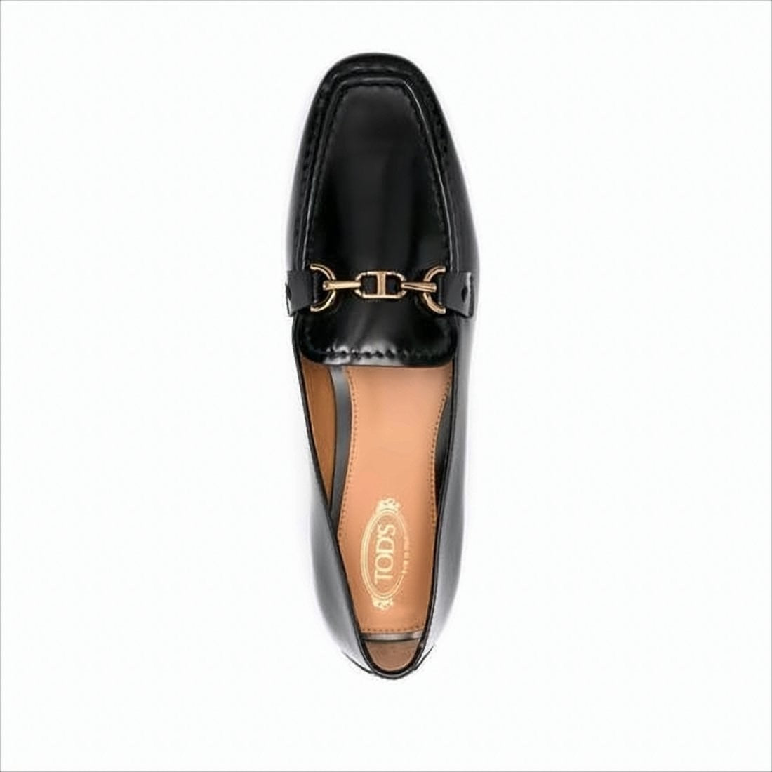 Tod's Smooth Calf Leather Loafer With Polished Finish And Metallic Detailing