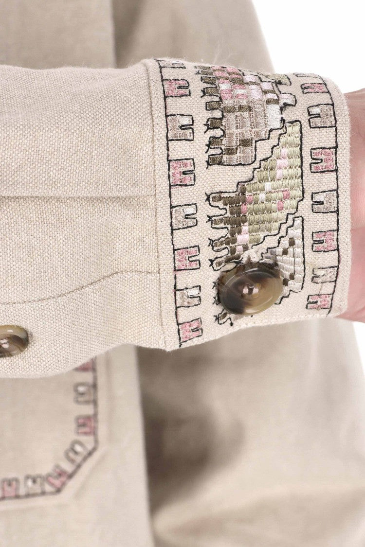 Isabel Marant Over Fit Embroidered Overshirt