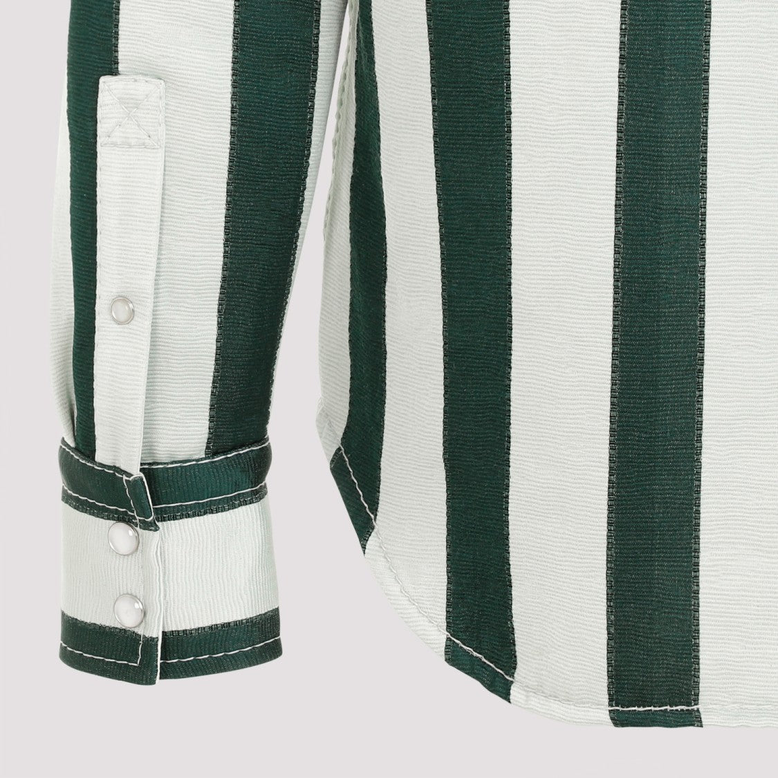 Bottega Veneta Dark Green Cotton Shirt