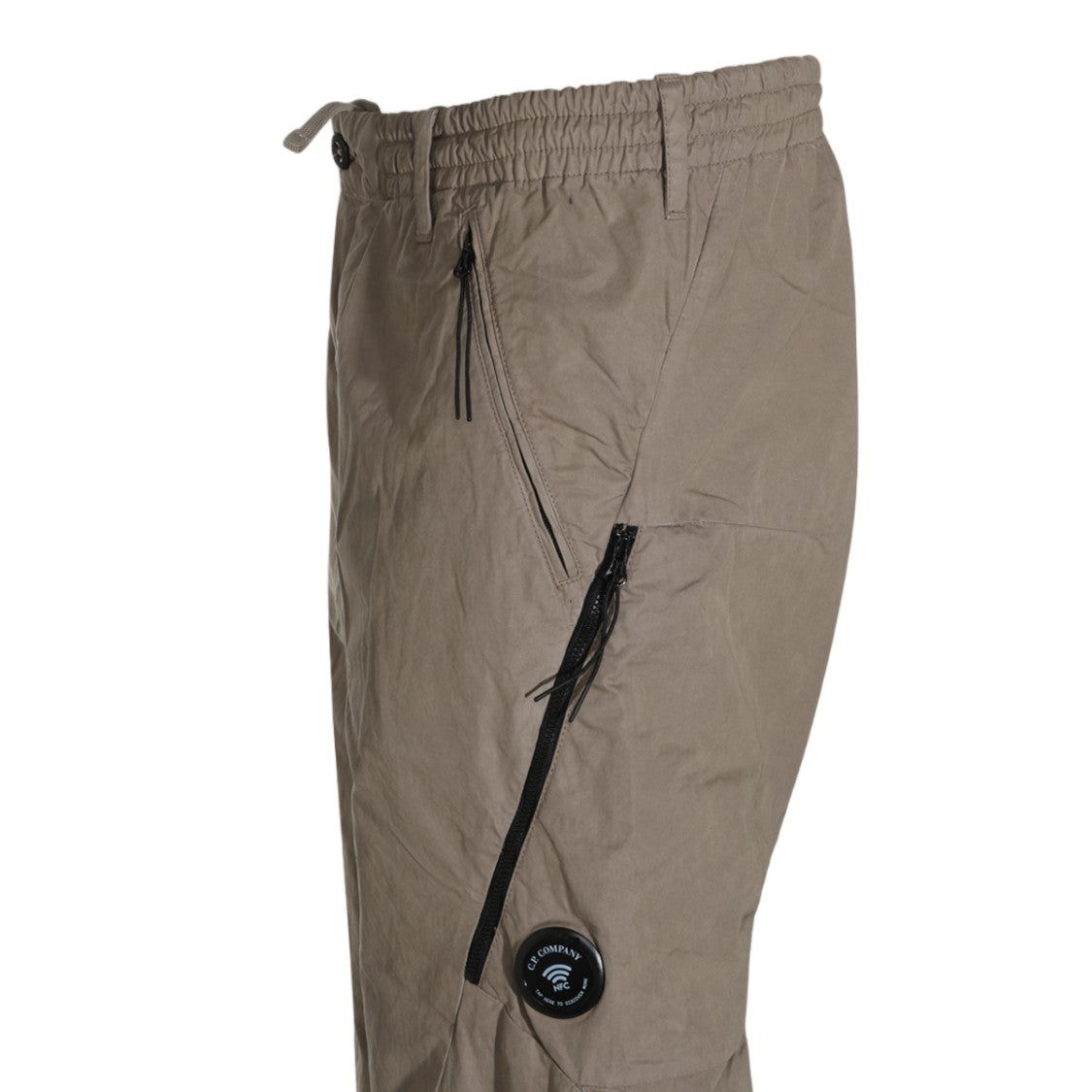 C.P. Company Elastic Waistband Zippered Pocket Straight-Leg Pants