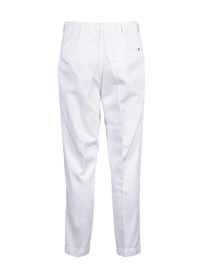 Dondup Janis Tapered Leg Trousers - White