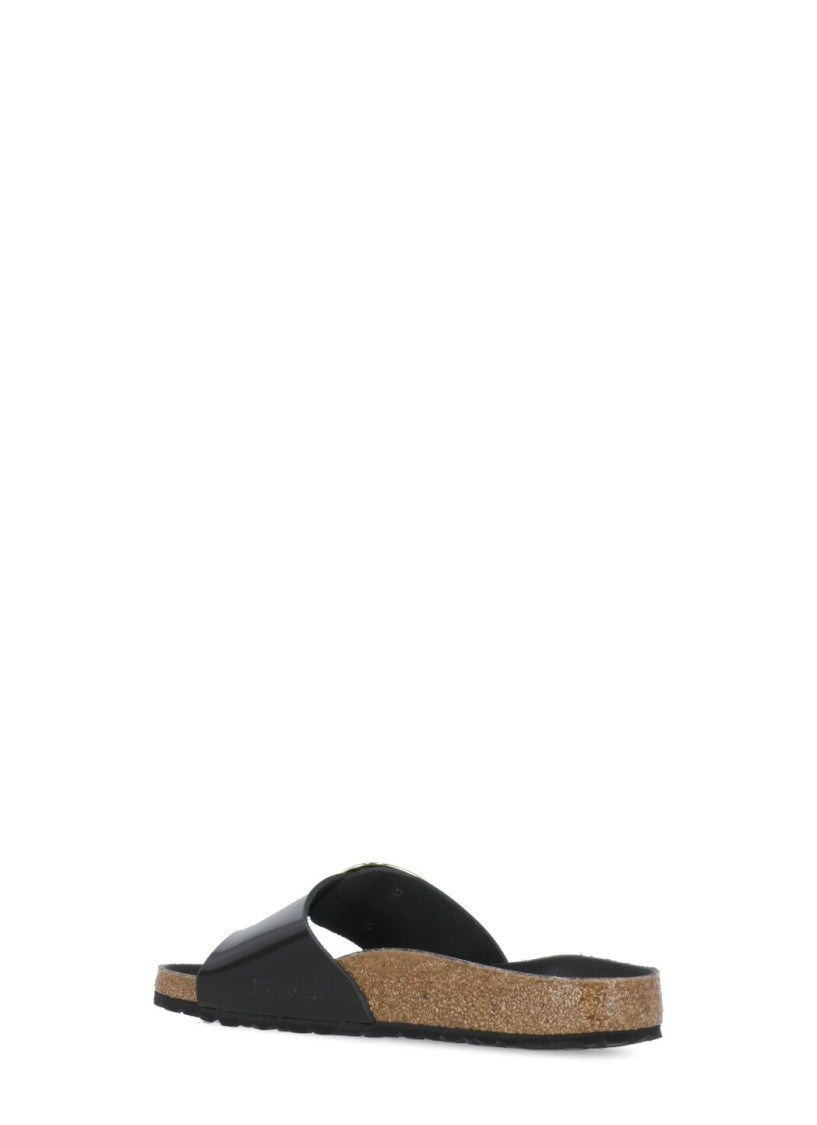 Birkenstock Brown Madrid Big Buckle Leather Sandals