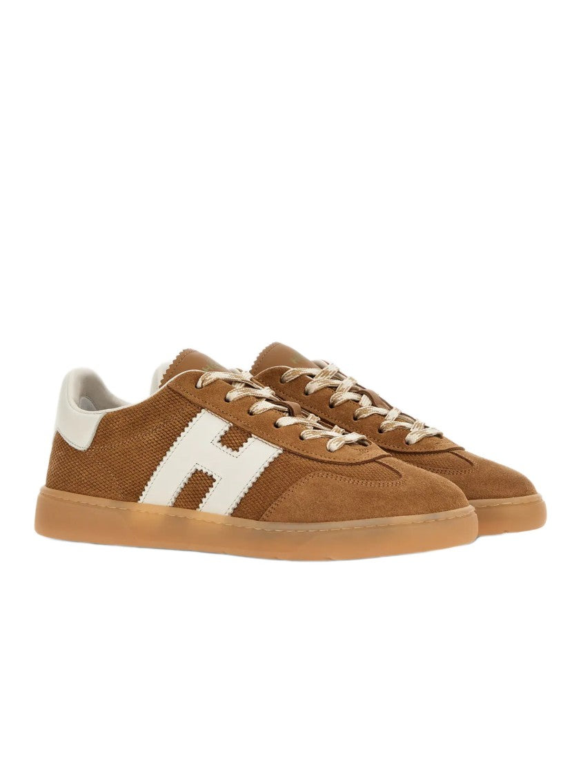 Hogan Suede Leather Sneakers With Iconic Serrated 'H'