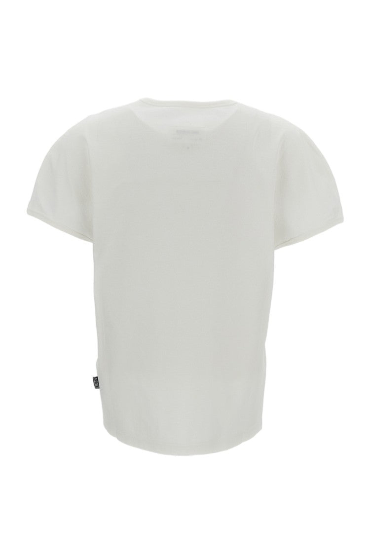 Mm6 By Maison Margiela Cotton Short-Sleeve T-Shirt With Embossed Detail