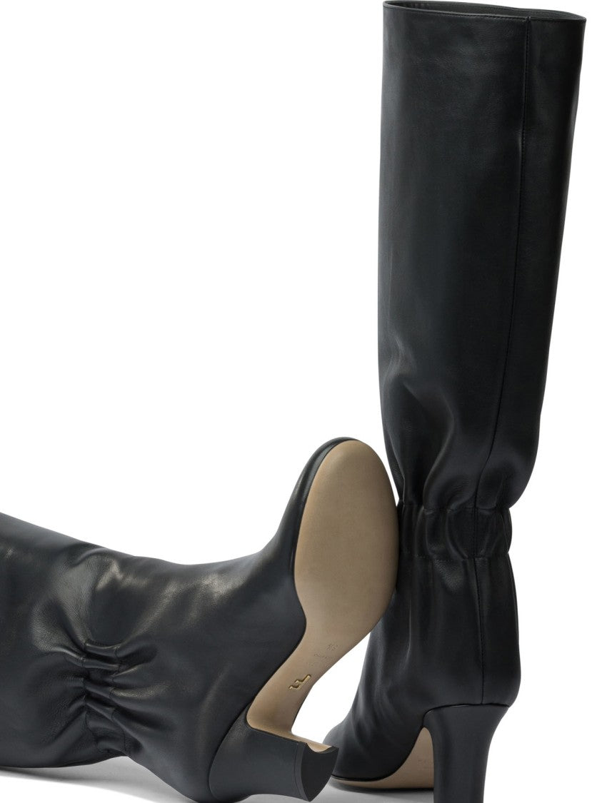 Ferragamo Curled Details Boots 70 Mm