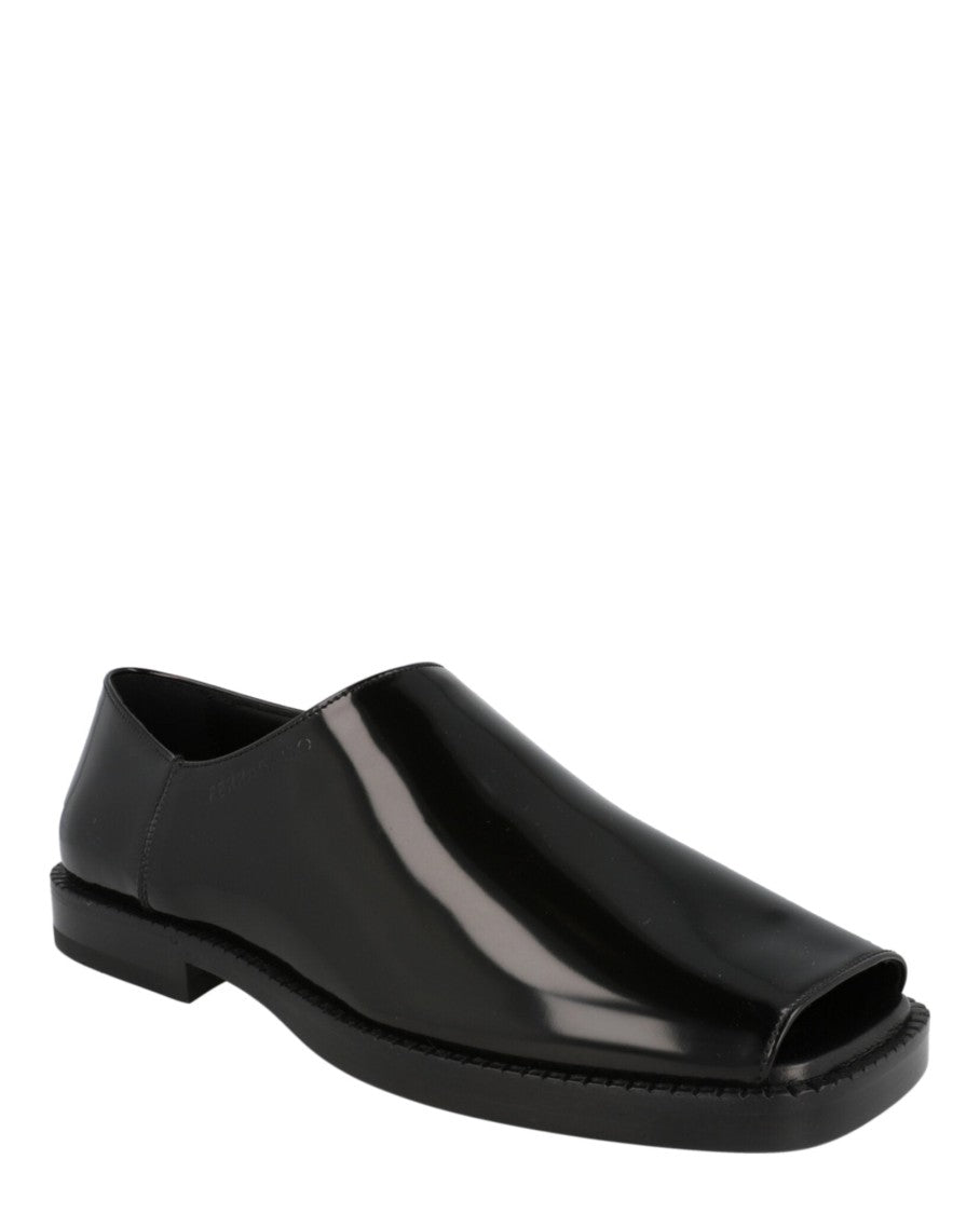 Ferragamo Dyaso Open Toe Loafers