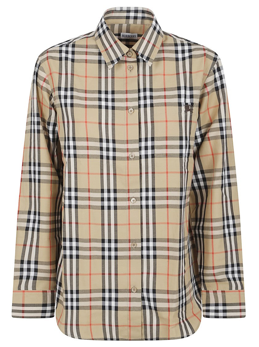 Burberry | Beige shirt with Check pattern | Woman