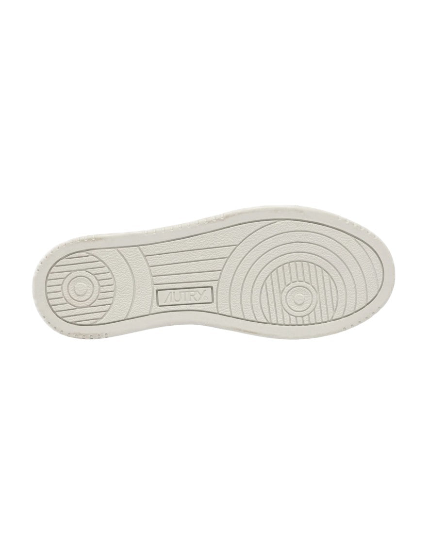 Autry White Suede Micro-Crystal Dallas Sneakers