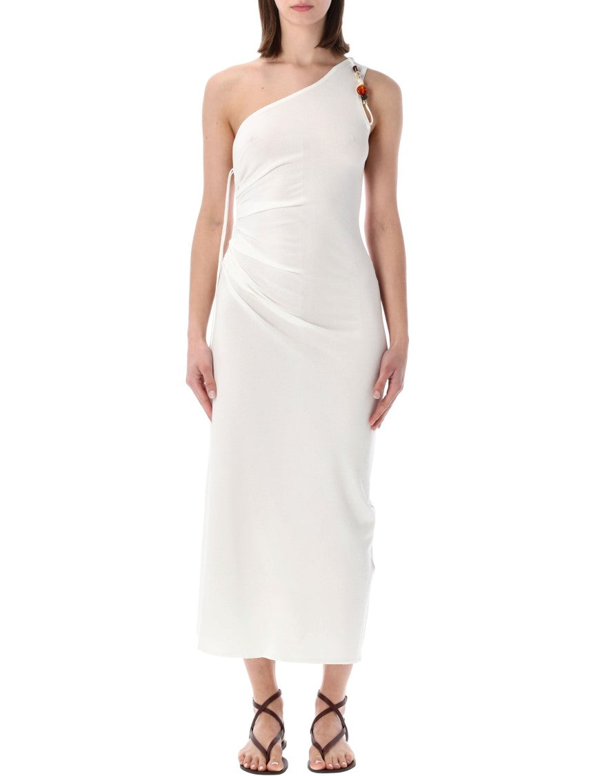 Sessùn Leite Monospalla Jersey Midi Dress