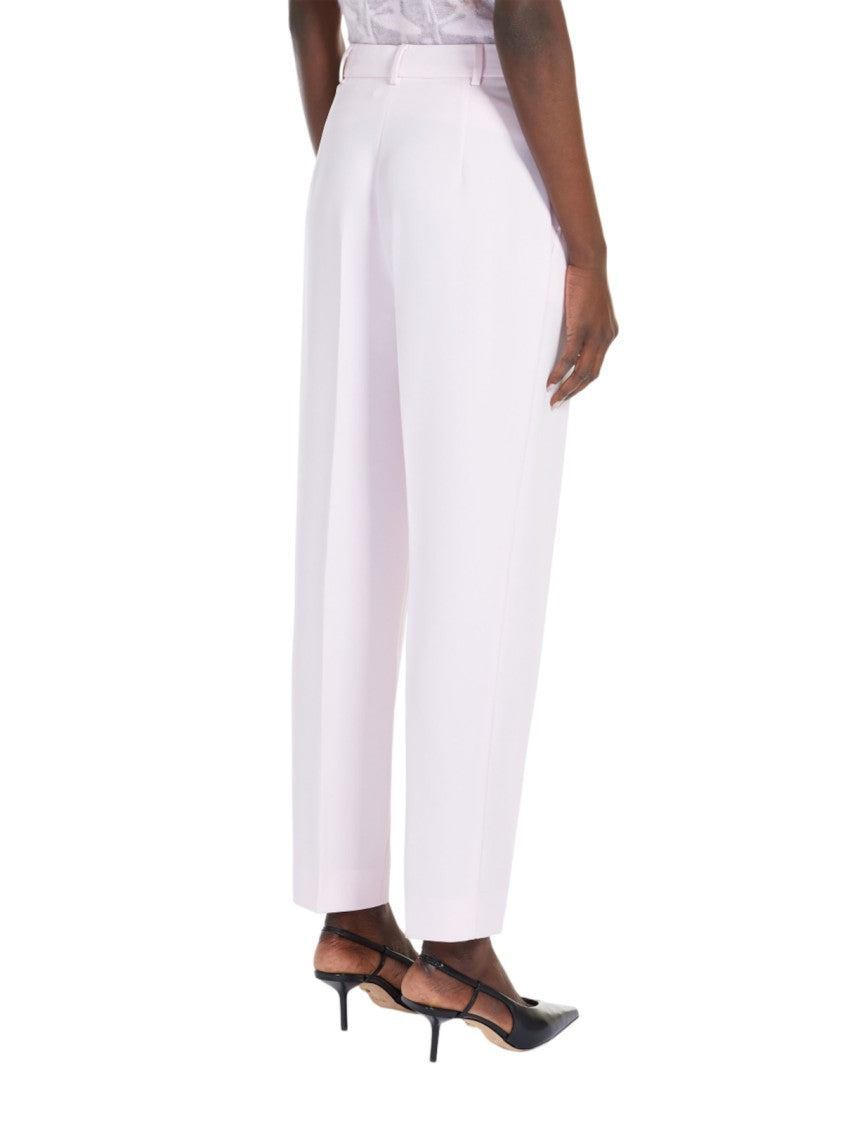 Max Mara Tailored Pink Trousers With High Waist