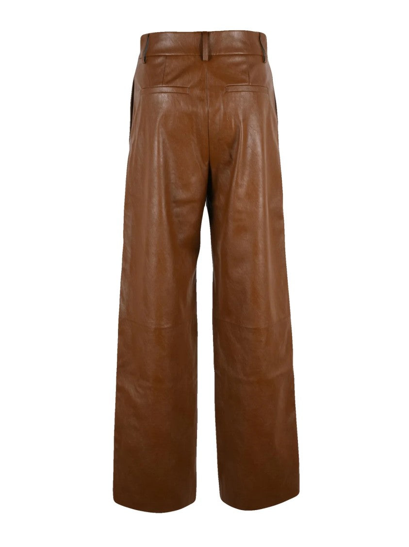 Pennyblack Brown Wide-Leg High-Waist Pants